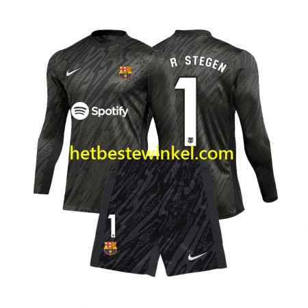 FC Barcelona Ter Stegen 1 Voetbalshirts Doelman Kind Third 2024-25 - LS